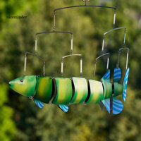 Znce _ Kim Loại Trang Trí Cá Ngoài Trời Trang Trí Cá Kim Loại Thủ Công Chuông Gió Cá Cho Sân Vườn Trang Trí Sân Vườn Chống Thời Tiết Trong Nhà Treo Ngoài Trời Trang Trí