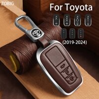 Zobig cho Toyota Key Fob Cover Key Fob Case cho Toyota CHR Prado Camry Avalon RAV4 Vios Hilux Fortuner Corolla Cross Avalon Prius Innovar Smart Remote Vỏ từ xa nguyên bản