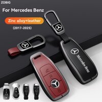 Zobig kim loại với Mercedes Benz Key Fob Cover Key Fob Case cho 2025 Mercedes Benz A C E S Class E63 W213 W177 GLK AMG A-Class C-Class G-Class S-Class E-Class Vỏ kim loại & da