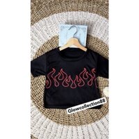 Zonago99 - ZGW AIZAWA Áo Crop Top / Áo Crop Top Hanabi Rib (LD 88, P 40) / Áo Thun Cho Người Lớn / Trẻ Em