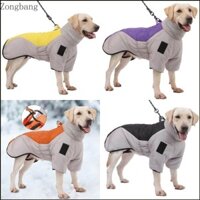 Zong Dog Áo khoác mùa đông Cổ phản quang Quần áo cho chó Áo khoác cổ cao chống thấm nước
