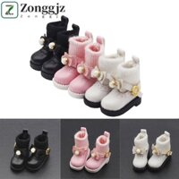 Zonggjz 1 Cặp Giày Da Búp Bê Bjd 1 / 12, Giày Bốt Búp Bê Obitsu 11, Thời Trang Đáng Yêu GSC Ymy 1 / 12 Bjd Doll Boots Cotton Búp Bê Nhồi Bông