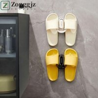 Zonggjz 2 chiếc Giá đỡ dép, Giá đỡ giày chịu lực mạnh chống thấm nước, Dễ dàng lắp đặt Giá treo tường miễn phí Giá treo giày PET Nhà bếp
