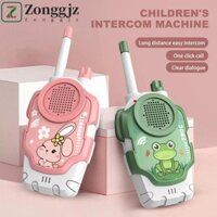 Zonggjz 2 Chiếc Mini Cầm Tay Bộ Đàm, Tương Tác Cha Mẹ-Con Thỏ & Ếch Trẻ Em Bộ Đàm Đồ Chơi, Không Bức Xạ Di Động Có Dây Treo Điện Thoại Vô Tuyến Đường Dài Trẻ Em