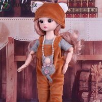 Zonggjz 30cm BJD Búp bê có quần áo, Bóng cao gót khớp công chúa trang phục búp bê BJD, Đồ chơi nhà chơi Tóc dài dễ thương Công chúa thanh lịch Bóng trang điểm chung Búp bê tập đi