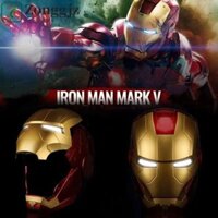 Zonggjz Anime Iron Man Mũ Đội Đầu, Đồ Chơi Lừa Mặt nạ Cosplay Dạ Quang, Mát Prank Crazy Mũ Bảo Hiểm Nhựa Phát Sáng Mặt nạ Quà Tặng Sinh Nhật