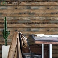 Zonggjz Gỗ Giấy Dán Tường Chống Thấm Nước Có Thể Tháo Rời Cải Tiến Nhà Bếp Trang Trí Phòng Ngủ Phòng Khách PVC Giấy Dán Tường Tự Dính
