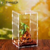 Zonggjz Hatching Terrariums Bò Sát Trong Suốt Hộp Đựng Rắn Ếch Côn Trùng Côn Trùng Tiếp Liệu