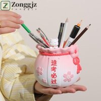 Zonggjz Hộp đựng bút túi may mắn ZONGGJZ, Hộp đựng bút chì bánh mì nướng Maneki Neko, Hộp đựng cọ trang điểm hình mèo dễ thương tinh tế
