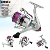 Zonggjz Máy Câu Cá Dụng Cụ Câu Cá YK2000 Series Backstop Công Tắc Mạ Điện Bánh Xe Câu Cá