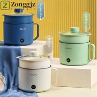 Zonggjz Nồi Nấu Mini 1.8L Nồi Cơm Điện Đa Năng Nấu Ăn Điện Súp Nóng Nồi Hấp Nồi Lẩu