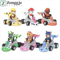 Zonggjz Patrol Dog Pull Back Cars, Skye Chase Zuma Everest Rescue Dog Car, Quà Tặng Sinh Nhật Theo Dõi Hình PVC Hành Động Hình Chó Xe Đồ Chơi Bé Trai Cô Gái