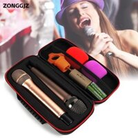 ZONGGJZ Túi đựng micro Dung tích lớn Cầm tay chống sốc cứng