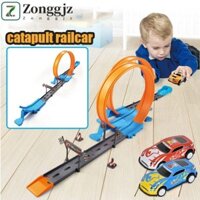 Zonggjz Xe Đường Sắt Trẻ Em, Mô Hình Đua Xe Đôi Bánh Xe Đua Đồ Chơi Theo Dõi, Quà Giáng Sinh Xe Đồ Chơi Hợp Kim Xe Đường Sắt Bộ Dụng Cụ Đóng Thế Xe Tốc Độ Đồ Chơi Trẻ Em