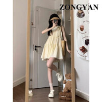 ZONGYAN váy Đầm váy nữ body đầm Popular Cute Trendy Stylish WLQ24403WP 25Z240617