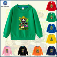 Zonomaly Hoạt Hình Trẻ Em Áo Dài Tay 100% Cotton Áo Len Cho Bé Trai NW077