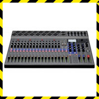 ZOOM L-20 Digital Mixer Recorder, 20-channel mixer, live mixer, multi-track recorder with 22 inputs and 4 outputs, featuring USB audio interface functionality.