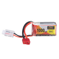 ZOP Power 7.4V 1000mAh 35C 2S LiPo Battery T Deans Plug for RC Drone