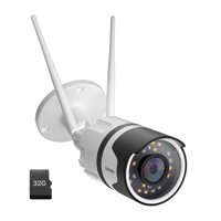 ZOSI C190 H.265+ 1080P Wireless Outdoor Security Camera with 32GB Micro SD Card, Two-Way Audio, IP67 Waterproof, 80ft Color Night Vision, AI Human ...