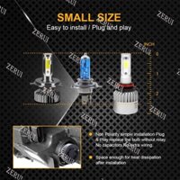 Zr Cho 2pcs.H4 H7 Bóng Đèn Pha LED Ô Tô H3 H11 H8 H1 9006 Hb2 9005 Hb3 Hb4 H27 880 Đèn Sương Mù Tự Động 10000lm 12v 60w Canbus