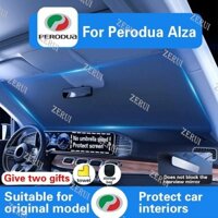 Zr Cho Ô Tô Cửa Sổ Trước Che Nắng Dành Cho Perodua ALZA Kính Chắn Gió Tấm Che Kính Chắn Gió Gấp Tự Động Bảo Vệ Tia UV Rèm Phụ Kiện