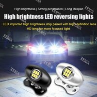Zr Cho Xe 12-24V Đèn Đảo Chiều Độ Sáng Cao Nhấp Nháy Đèn Cảnh Báo Xe Máy Tự Động Đuôi Đèn Đỗ Xe Ngược Trắng Bóng Đèn LED