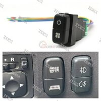 Zr Dành Cho Mitsubishi Pajero Triton ASX Lancer Đèn LED Đỏ Kép Phía Trước Phía Sau Đèn Sương Mù Nút Công Tắc BẬT Nút TẮT DC12V
