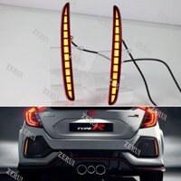 Zr Dành Cho Xe Honda Civic FC FK7 2016-2020 / City Hatchback 2020-2022 Đèn Ô Tô Ô Tô LED Cản Sau Chức Năng 3 Trong 1 Đèn Chạy Phía Sau + Tín Hiệu Xoay Năng Động + Đèn Phanh