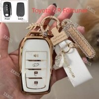 Zr Dành Cho Xe Toyota GR Fortuner Legend Sigma 4 Camry Vỏ Chìa Khóa Xe Ô Tô Hộp Đựng smartkey Vỏ Móc Khóa Có Biển Số Điện Thoại