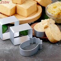Zsdn Khuôn Làm Bánh Hoa Thép Không Gỉ Nhà Bếp Sugarcraft Trái Tim Hình Bầu Dục Bánh Quy Tem