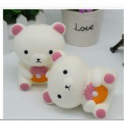 zSquishy Gấu Rilakkuma Trắng 10 cmt