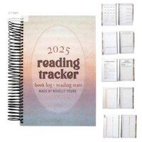 [Zthome] 2025 Reading Tracker 2025 Reading Track Nhật ký Reading Notebook Book Log Reading Planner Quà tặng sáng tạo cho bạn bè, gia đình và bạn cùng lớp Boutique