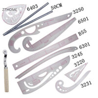 Zthome Đường Cong May Bộ Thước May Cắt Thước Quần Áo Mẫu Mét Sân HOT