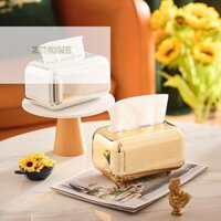 [Zthome] Hộp đựng khăn giấy phong cách Bắc Âu Hộp đựng khăn ăn Hộp đựng giấy Hộp đựng đồ trang trí Thủ công Máy tính để bàn Hộp đựng khăn giấy nhà bếp Boutique