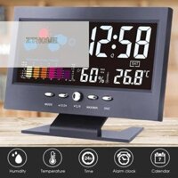 [Zthome] Màn hình màu LCD Đèn nền kỹ thuật số Đồng hồ báo thức Snooze Trạm dự báo thời tiết Cửa hàng
