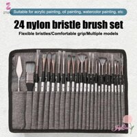 Ztoyl 1 Bộ Nghệ Sĩ Tranh Bàn Chải Túi Bộ Tranh Nghệ Thuật Chuyên Nghiệp Bộ Đa Năng Nhật Ký Màu Nước Sơn Dầu Bộ Bàn Chải Quà Tặng Mới