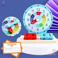 Ztoyl Trẻ Em Montessori Đồng Hồ Đồ Chơi Giáo Dục Giờ Phút Thứ Hai Nhận Thức Đồng Hồ Mô Hình Hỗ Trợ Giảng Thời Gian Học Tập Cho Mẫu Giáo Mới