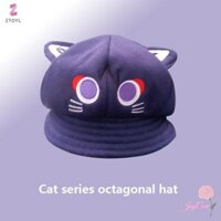 Ztoyl Trò Chơi Genshin Tác Động Mèo Cosplay Hình Bát Giác Mũ Unisex Trẻ Em Người Lớn Lang Thang Balladeer Mũ Nồi Phụ Kiện Mới