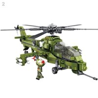ZTương thích với các khối xây dựng Lego máy bay trực thăng chiến đấu vũ trang quân sự lắp ráp mô hình đồ chơi cậu bé trê
