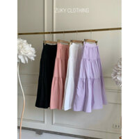 ZUKY CLOTHING Chân váy mini xòe quạt fome dài phù hợp đi dạo đi chơi.