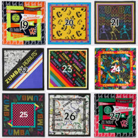 Zumba zumba ZW Phụ Kiện Thể Thao Khiêu Vũ Khăn Vuông Khăn Trùm Đầu Khăn Eo Phụ Kiện Khăn Tay Mũ Nam Nữ Kết Hợp Miễn Phí Cotton Polyester In Một Mặt Kích Thước 64 * 64CM Có Sẵn