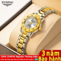 ZUNPAI-138L Đồng hồ nữ Chính hãng Chống nước Dây thép Đeo tay Độc lạ Đẹp Đồng hồ nữ cơ kim Dây da