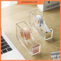 Zuoo Clear Acrylic Tape Dispenser Đơn Tay Pha Chế Acrylic Vàng Tape Dispenser Cho Thiết Kế Hiện Đại Văn Phòng Để Bàn