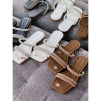 ZUTIE - dép lê nữ quai đá  ngang hot trend cực xinh , da mềm mịn cực êm chân,đế cao cấp chống trơn,