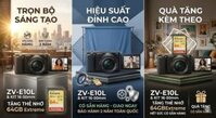 "ZV-E10L Kit 16 - 50 mm" Máy ảnh vlog Có sẵn hàng Tặng thẻ nhớ 64Gb Bảo hành 2 năm