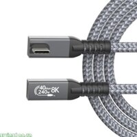 Zwinz1aa Cáp USB 4Cable 240W USB C sang USB C tốc độ cao với truyền dữ liệu 40Gbps Màn hình 8K Hỗ trợ góc phải Conn