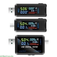 Zwinz1aa Đồng hồ đo nguồn USB DC4 5-36V 5A LCD USB USB C Điện áp Hiển thị dòng điện USB Máy kiểm tra đồng hồ vạn năng Tốc độ kiểm tra của bộ sạc