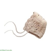Zwinz1aa Mũ Dệt Kim Handmade Phụ Kiện Cho Bé Sơ Sinh Bé Gái Công Chúa Kid Mũ Cotton