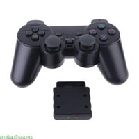 Zwinz1aa Tay Cầm Chơi Game Vibrator 2 4GHz USB Bộ Điều Khiển Trò Chơi Tay Cầm Cần Điều Khiển Có Bộ Thu Cho PS2 Cho 2