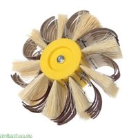 Zwinz1aa Trục Gắn Sisal Emery Vải Lông Mài Đánh Bóng Bàn Chải Đánh Bóng Bánh Xe